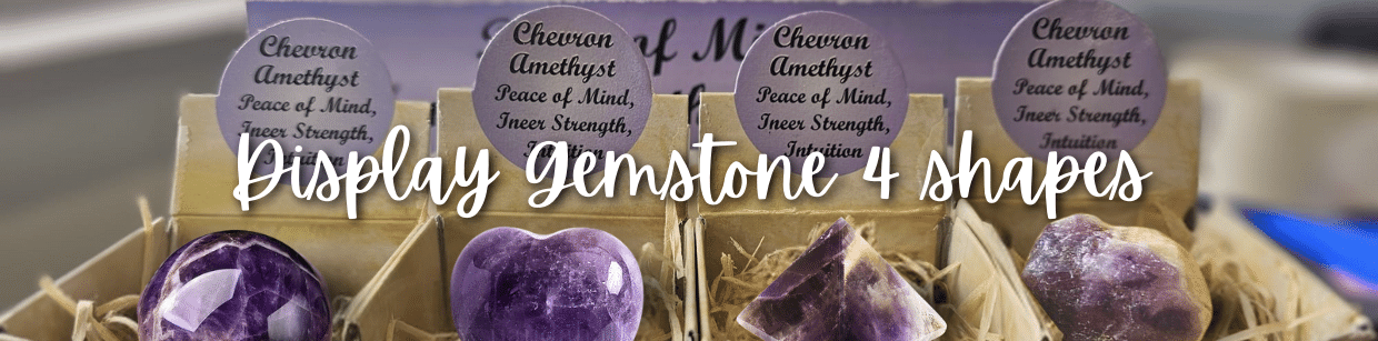 Display gemstone 4 shapes