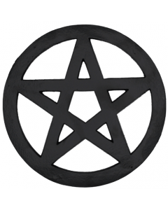 Aluminium Trivet Stand Pentagram Black