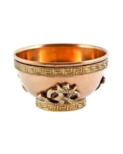 Tibetan Incense Burner / Copper Ohm Offering Bowl